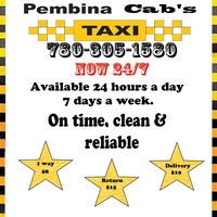 Pembina Taxi. Barrhead, Ab.